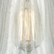 Edison White Mouchette 1 Light 6 inch Brushed Satin Nickel Cord Hung Mini Pendant Ceiling Light